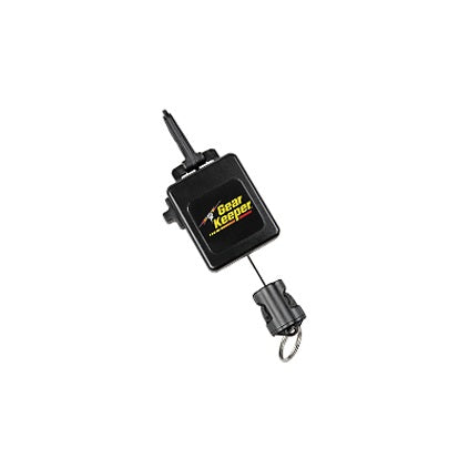 Gear keeper RT-4518 retractor met snapclip bevestiging en een quick connect-2 accessoire aan de uittrekbare kevlar lijn