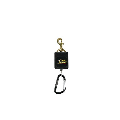 Gear Keeper RT3-4858 hittebestendige heavy duty retractor met swivel en splitring onderaan de uittrekbare rvs lijn