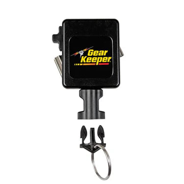 Gear Keeper RT3-5852 retractor met roterende rvs riemclip en lock-functie om de kevlar lijn vast te zetten. Voorzien van Quick connect-2 aansluiting 