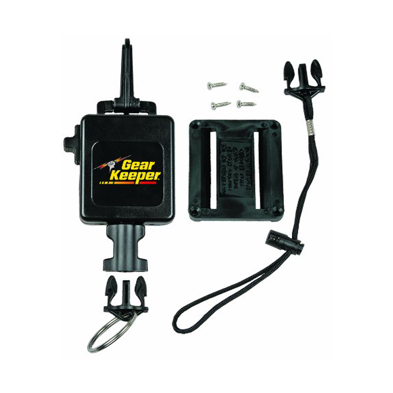 Gear Keeper RT3-5912 duikconsole retractor met meegeverde Quick connect-2 accessoires en een bracket mount waarmee je hem aan een band kunt bevestigen