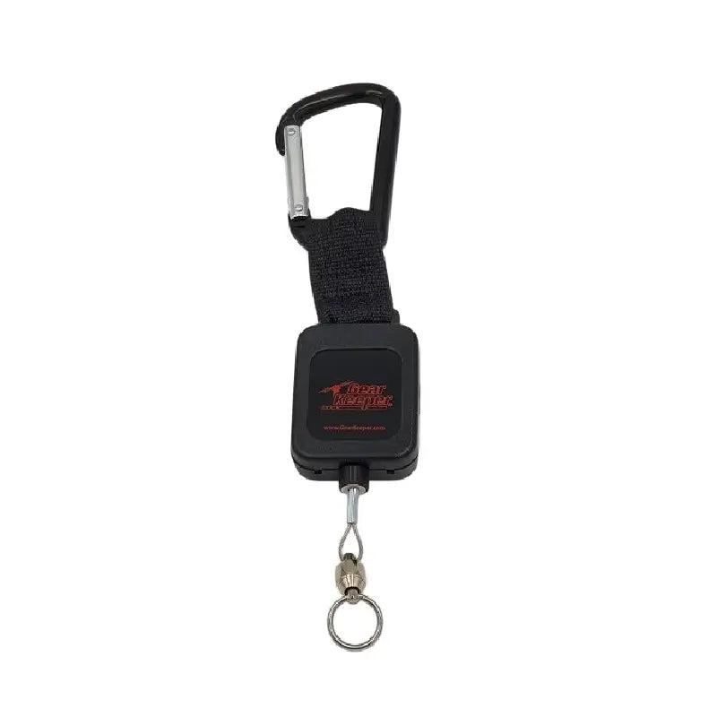 Gear Keeper RT4-2418SWSCA hittebestendige retractor met karabijnhaak bevestiging en splitring aan swiverl om een warmtebeeld camera aan te bevestigen