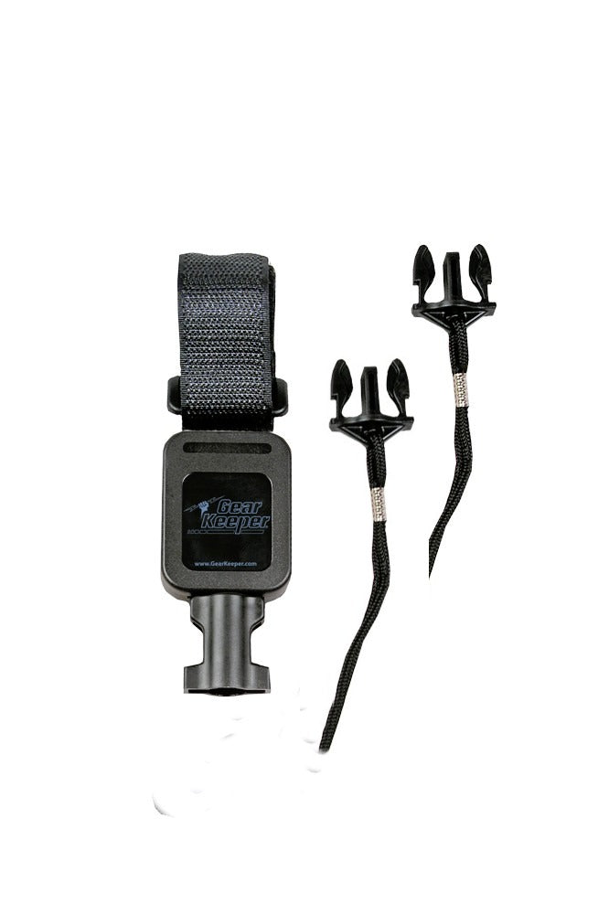 Gear Keeper RT2-5530-B lage weerstand SideArm tether met klittenband bevestiging en twee meegeleverde Q/C-2 accessoires