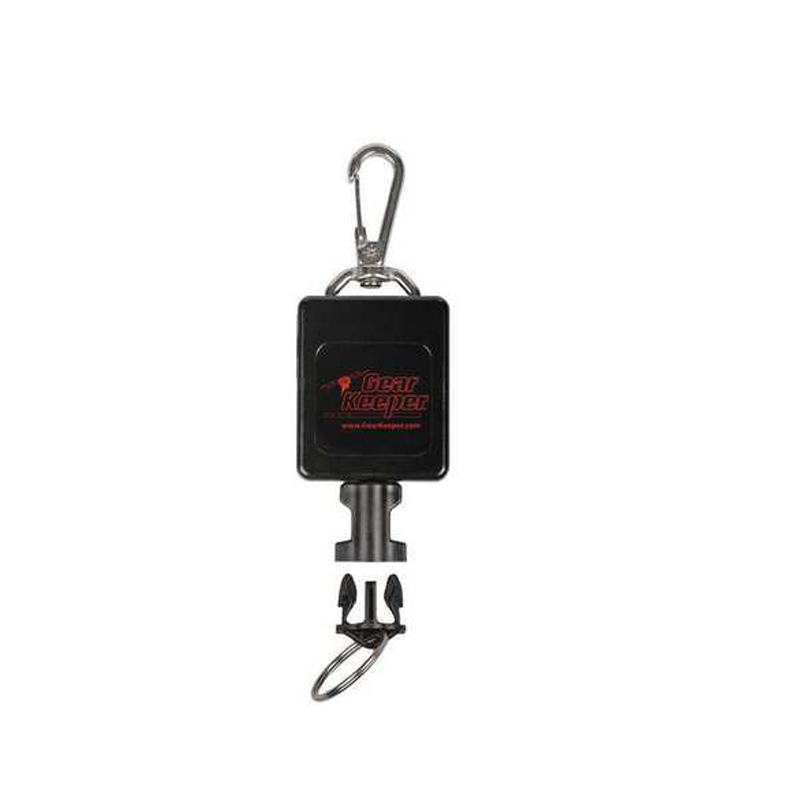 Gear Keeper RT3-4483 hittebestendige zaklamp retractor met rvs snapclip en een quick connect-2 aansluiting en meegeleverde accessoire met splitirng
