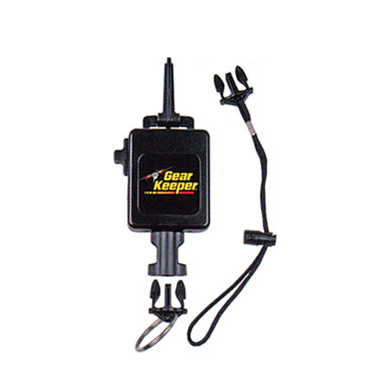 Gear Keeper RT3-4653 portofoon retractor met snapclip en twee meegeleverde quick connect-2 accessoires