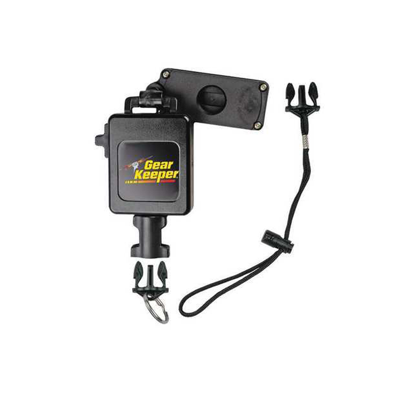 Gear Keeper RT3-7626 met multi riemclip die voorzien is van een roterende riemclip en een 2-assige riemclip. Wordt geleverd met twee quick connect-2 accessoires
 