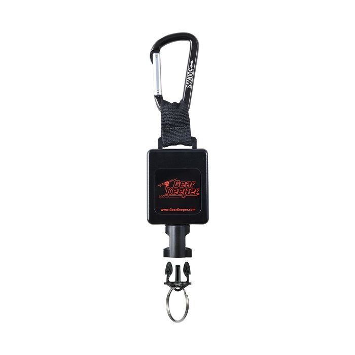 Gear Keeper RT3-4401 hittebestendige retractor met karabijnhaak en uittrekbare kevlar lijn met een quick connect aansluiting voor zaklampen en tools tot 680gram