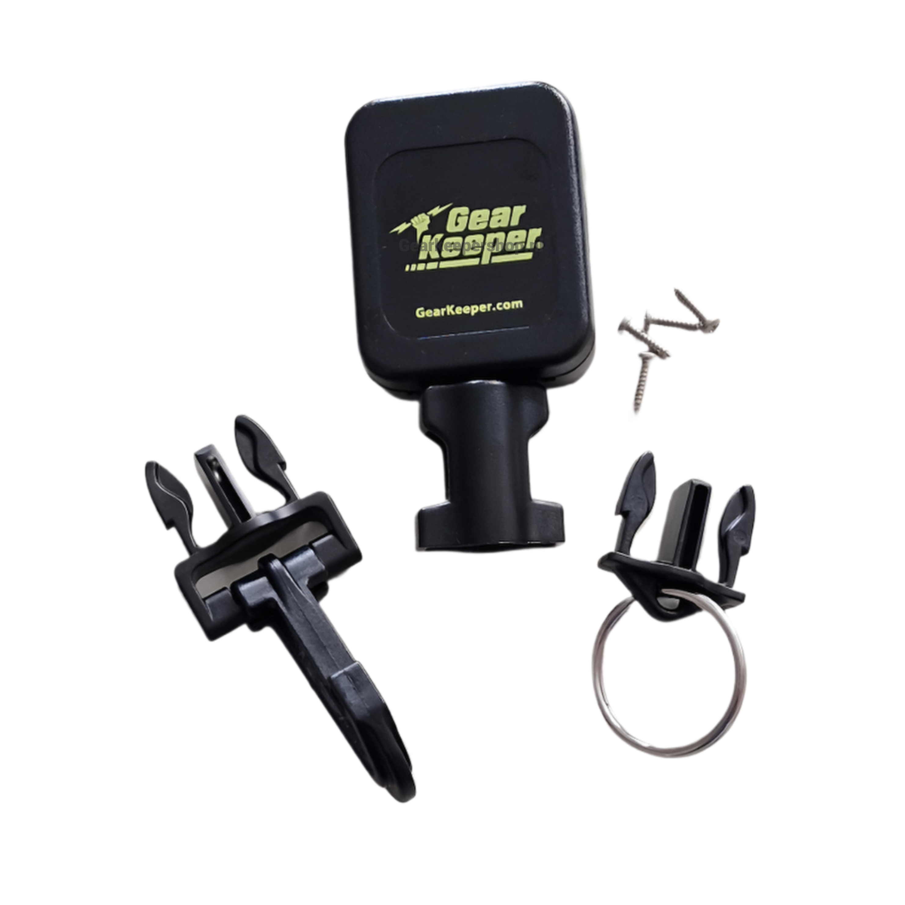 Gear Keeper 1-0104-20 vervangingsset bestaat uit een RT4 retractor en twee verschillende Quick Connect-2 (Q/C-2) aansluitingen.