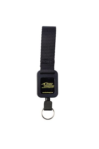 GearKeeper RT2-5831 retractor voor politie, justitie en handhavers voorzien van een web-strap bevestiging en een uttrekbare rvs lijn met vaste bevestiging voor handboeisleutels