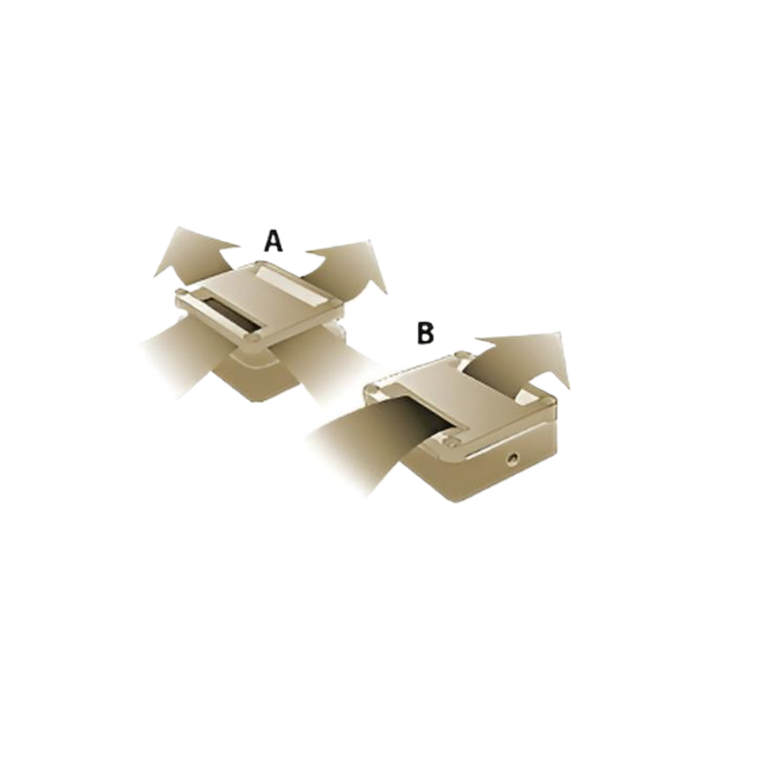 Gear Keeper 1-0016-03 bracket mount waarmee je een RT3 retractor kunt bevestigen aan een band of trimvest van je duikuitrusting