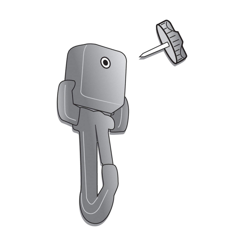 Gear Keeper AC0-1001 handige add-a-clip met schroefpin bevestiging die je door stof, banden of webbing kunt bevestigen