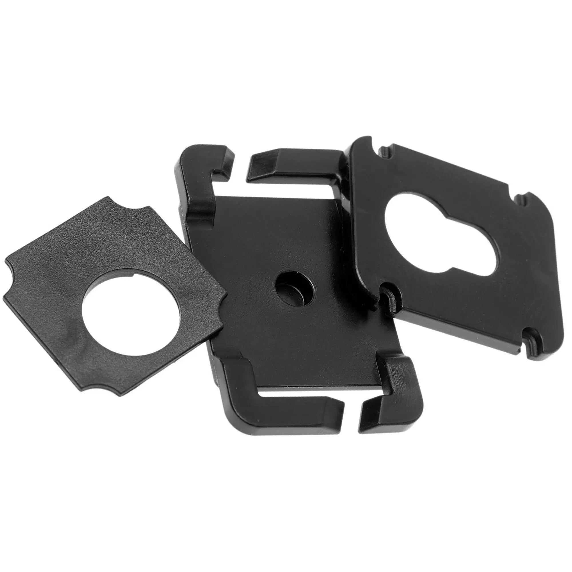 Gear Keeper AC0-2019 MOLLE-adapter waarmee je een RT3 retractor kunt bevestigen aan je overal band, jas band of andere uitrusting met een riem of band