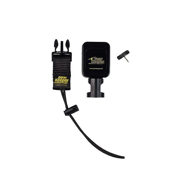 Gearkeeper RT4-5622 retractor met schroefpin bevestiging door textiel van je werkkleding voorzien van een koord met stopper waaraan je een rolmaat of ander gereedschap kunt bevestigen  