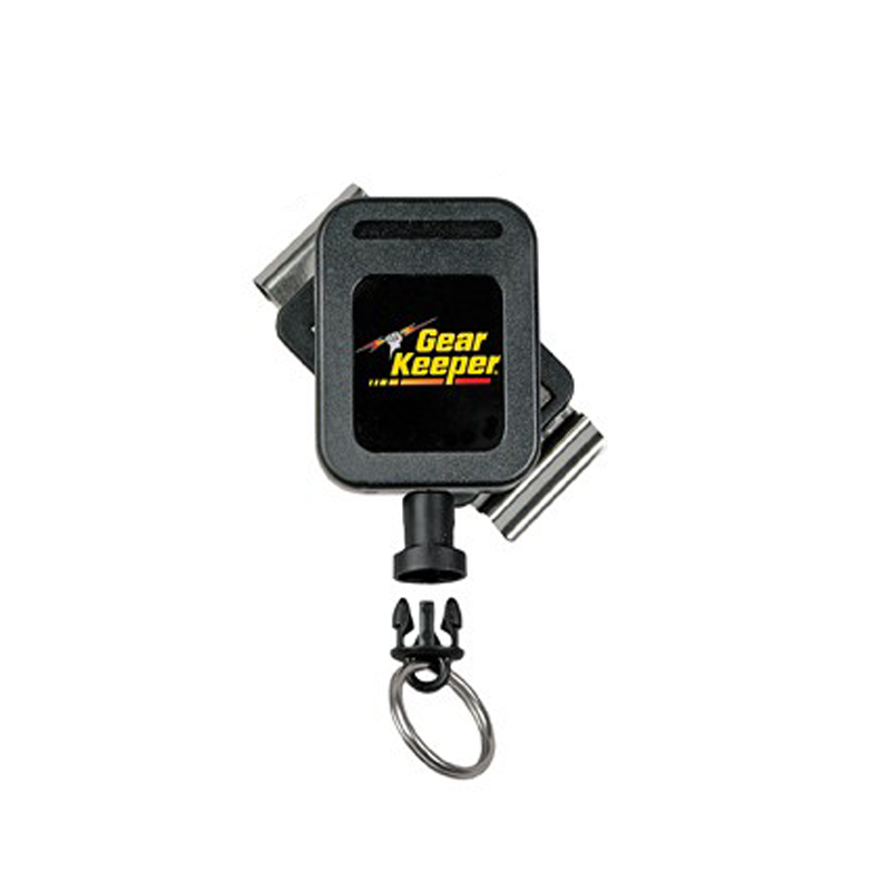 Gear Keeper RT4-5850 retractor met roterende rvs riemclip deze heeft een quick connect-I aansluiting met splitring voor sleutels, instrumenten en andere kleine tools tot 85 gram