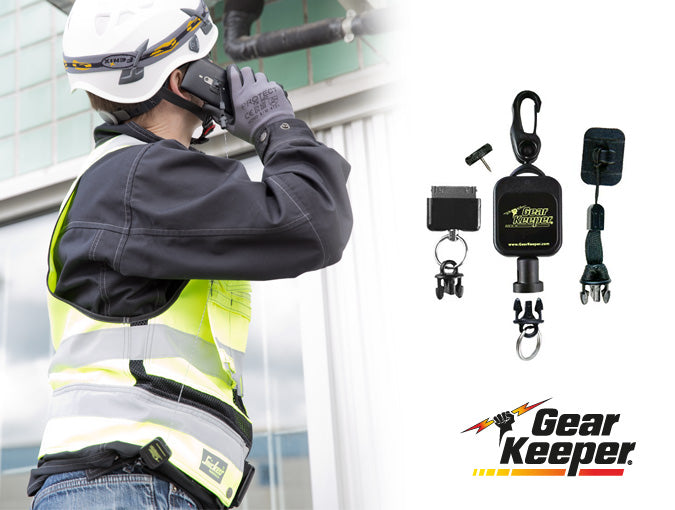 Telefoon retractor Gear Keeper RT5-5470 zodat je telefoon niet meer kan vallen of worden vergeten