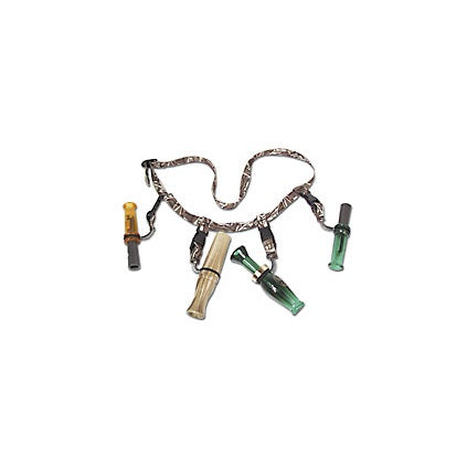 Gear Keeper AC0-0802 verstelbare nekriem met vier AC0-0504 side release houders voor jachtfluitjes