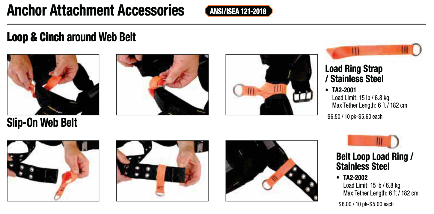 Voorbeelden met uitleg hoe je de Gear Keeper load strap TA2-2001 en TA2-2002 kunt gebruiken aan handgereedschap