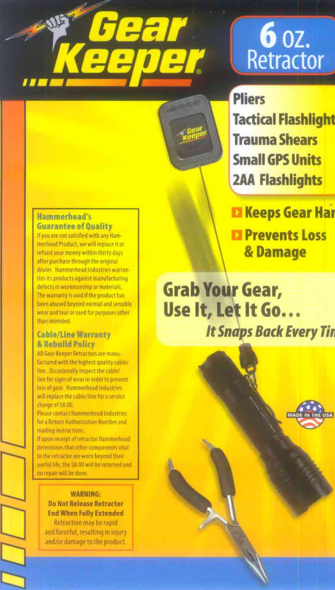 Gear Keeper RT4-0021 – tactical tool retractor with Kevlar line ...