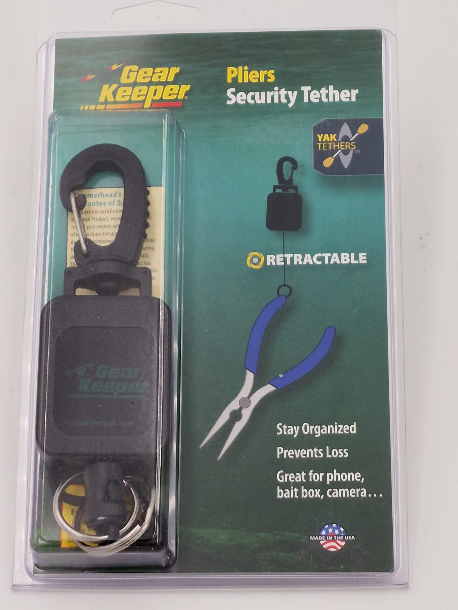 Gear Keeper RT4-2240 retractor oprolsysteem voor gebruik tijdens het vissen vanuit een kajak of boot