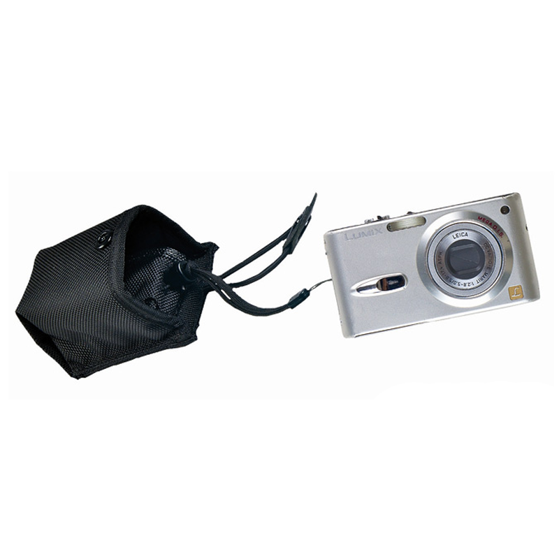 Gear Keeper HR9-2041 zwarte holster met geintergreerde retractor waaraan je een compacte fototoestel kunt bevestigen