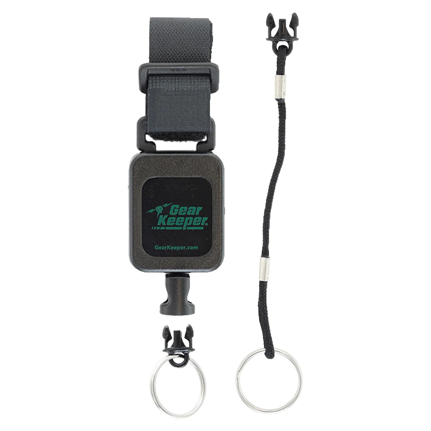 Gear Keeper RT4-2230 hengelsport en kajak vissen retractor met klittenband bevestiging en uittrekbare kevlar lijn. Inclusief quick connect-I accessoire