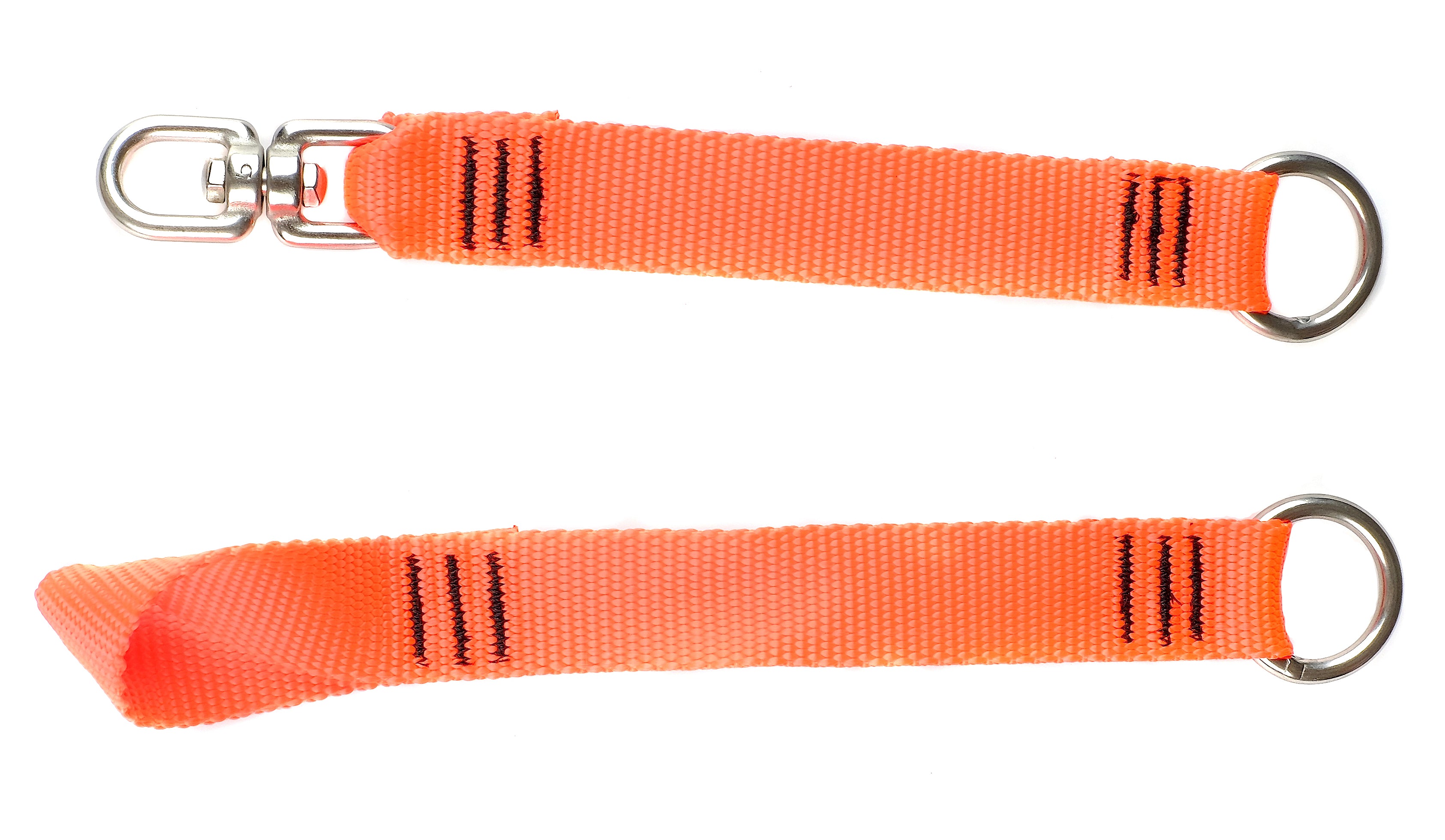 Gear Keeper TA1-3001 met lus en ring en TA1-3002 met swivel loadring. Het zijn veiligheidslijnen voor het veilig werken op hoogte met gezekerd gereedschap