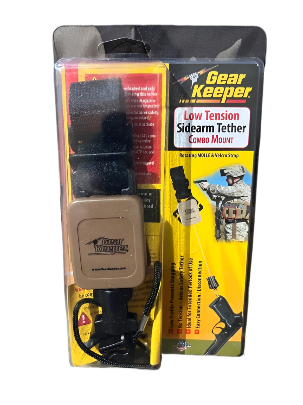 Gear Keeper vuurwapen retractor RT4-5570-C met combo MOLLE mount in de originele verpakking