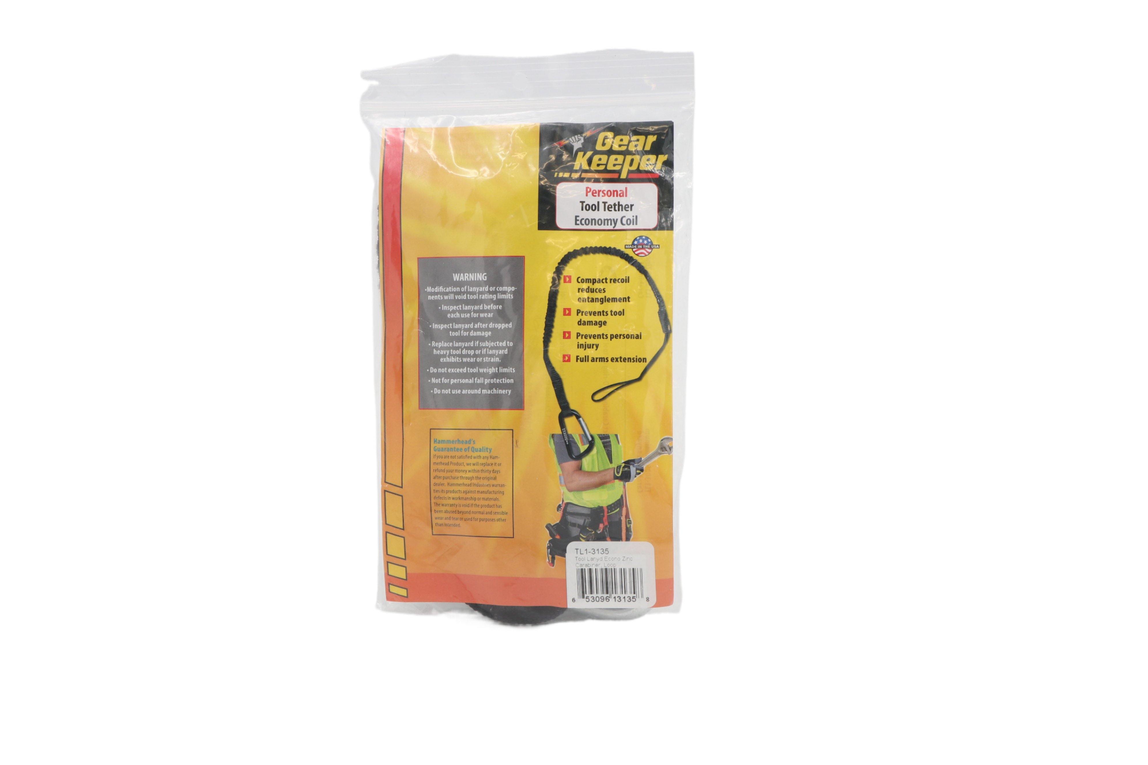 Gear Keeper TL1-3135 personal tooltether in de verpakking