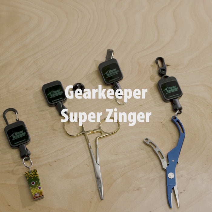 Video over Gear Keeper hengelsport retractors ook wel super zingers genoemd. De ideale retractor voor je vistang, visschaar en andere tools